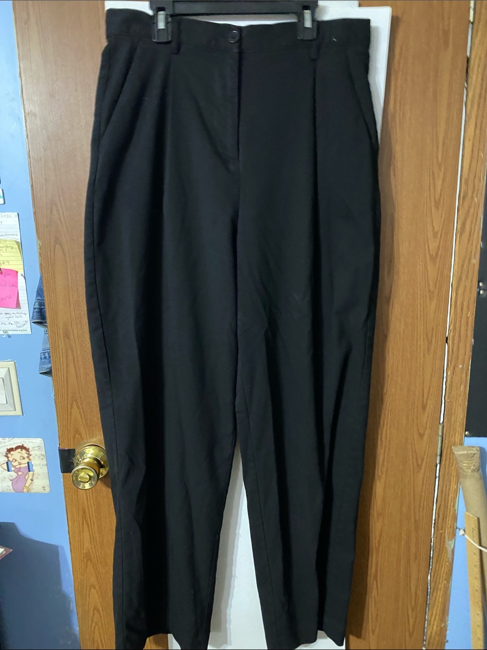 Aeropostale Black High Rise Pleated Trousers